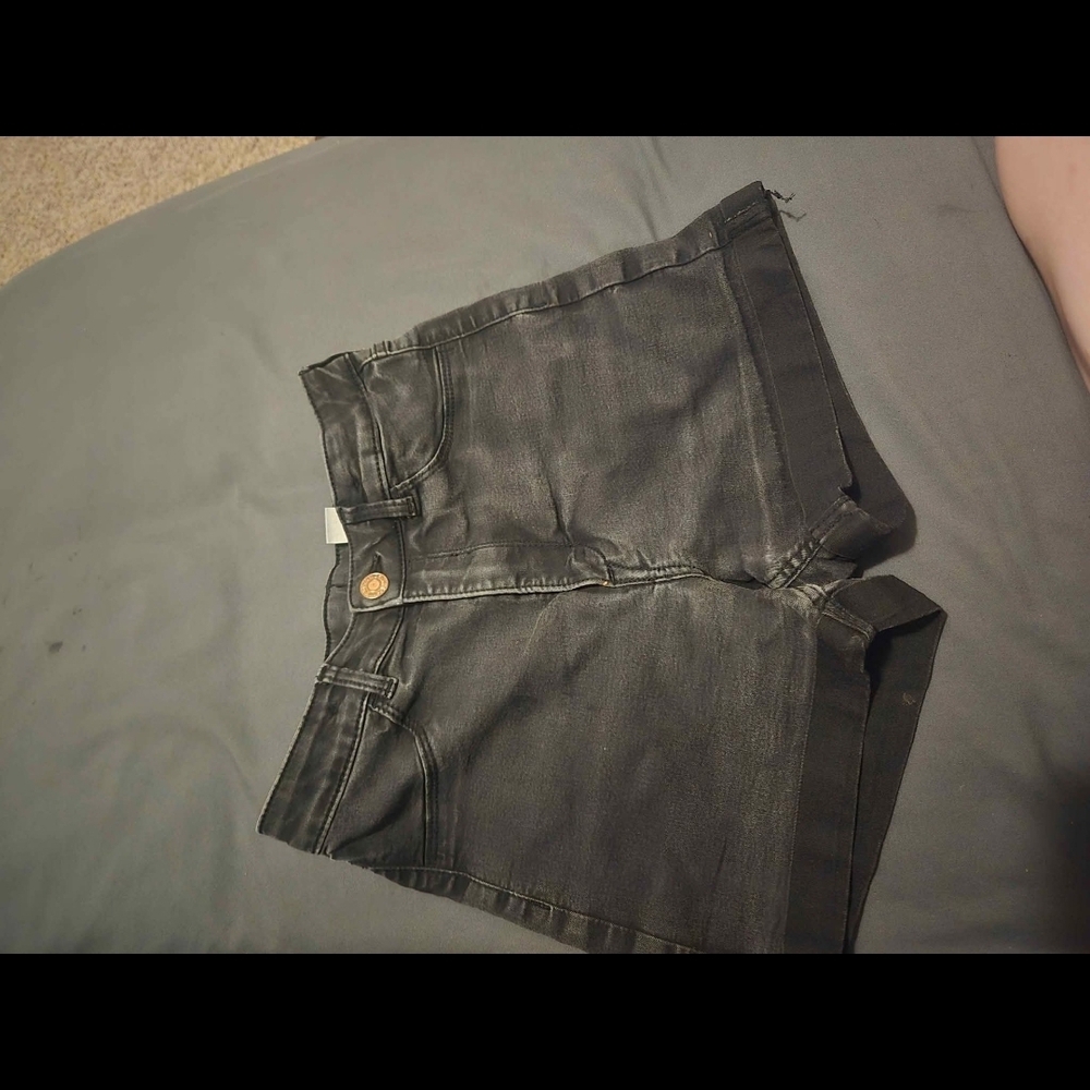 H&M Charcoal Denim Shorts